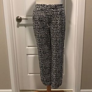 Banana republic petite 2 black/white pants